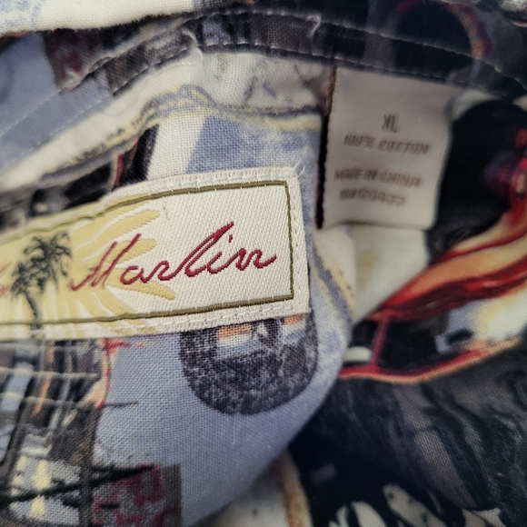 175. Joe Marlin Retro Mustang Button Down Shirt - Size XL - Picture 5 of 5